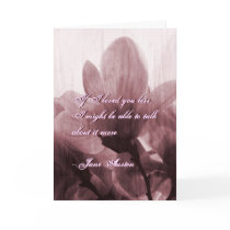 Jane Austen Quote Greeting Card CUSTOMIZED