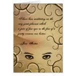 Jane Austen Quote Greeting Card CUSTOMIZED