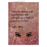 Jane Austen Quote Greeting Card CUSTOMIZED