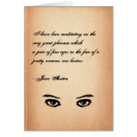 Jane Austen Quote Greeting Card CUSTOMIZED