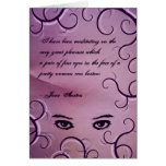Jane Austen Quote Greeting Card CUSTOMIZED