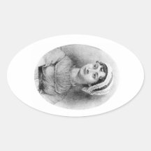 Jane Austen's Pride Oval Sticker