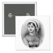 Jane Austen's Pride Pinback Buttons