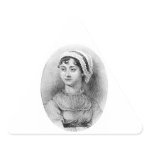 Jane Austen's Pride Triangle Sticker