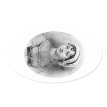 Jane Austen's Pride Oval Sticker