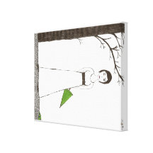 Jane Austen's rice painting Gallery Wrap Canvas