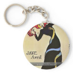 Jane Avril,  By Toulouse-Lautrec Henri De keychains