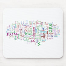 Jane Eyre Word Cloud Mouse Mats
