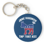 Jane Harman - tap that ass - wiretapping nsa funny keychains