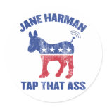 Jane Harman - tap that ass - wiretapping nsa funny stickers