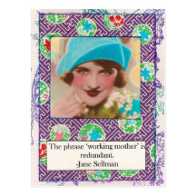 Jane Sellman Motherhood Quote Postcard