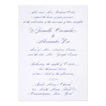 Janelle wedding invitation