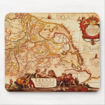 Jansz Old World Map Mouse Pad