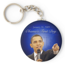 January 20: Obama's First Day Keychain