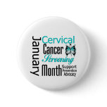 January National Cervical Cancer Screening Month buttons