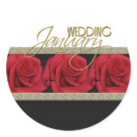 January wedding - elegant red roses customisable