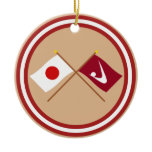 Japan and Akita Crossed Flags