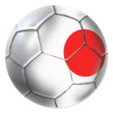 Japan Blue Samurai Soccer Team fans ball stickers