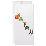 Japan Chilli Peppers rack cards