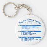 Japan coma scale key chain