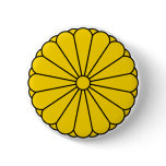 JAPAN FLAG - COAT OF ARMS - IMPERIAL SEAL buttons