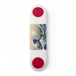 Japan Flags with Hokusai wave skateboards