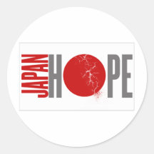 JAPAN HOPE - EARTHQUAKE ROUND STICKERS