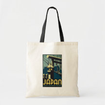 Japan Japanese Government Railways, Vintage Canvas Bag