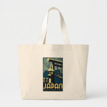 Japan, Japanese Govt Railways Travel Poster Canvas Bag