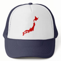 Japan Map Mesh Hat