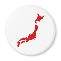 Japan Map Refrigerator Magnet