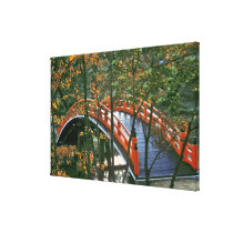 Japan, Nara Pref., Nara. The Royal Bridge glows