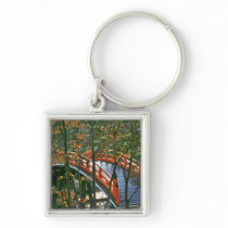 Japan, Nara Pref., Nara. The Royal Bridge glows Keychains