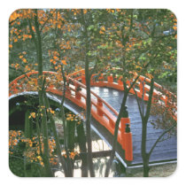 Japan, Nara Pref., Nara. The Royal Bridge glows Sticker