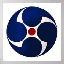 Japan Soccer Ball Ethnic Design T-shirts & Gifts Posters