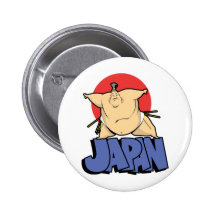 Japan Sumo Pinback Buttons