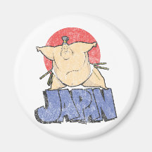 Japan Sumo Vintage Fridge Magnets