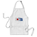 Japan & Tottori Waving Flags aprons