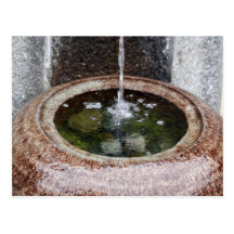 japan water basin post card