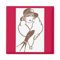 Japanese Art Deco Magnet, 1933