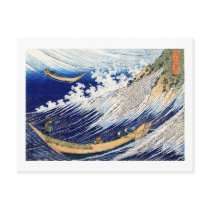 Japanese Art Hokusai Ocean Waves Fine Art Post Cards