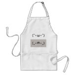Japanese ASCII Art「シャキーン」&「ショボーン」 aprons