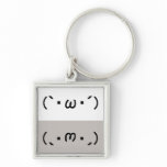 Japanese ASCII Art「シャキーン」&「ショボーン」 keychains