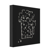 Japanese ASCII Art「beer」 ギャラリー張りキャンバス