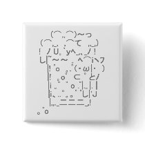 Japanese ASCII Art「beer」 ピンバッジ