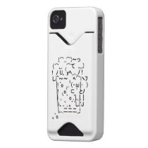 Japanese ASCII Art「beer」(black) Iphone 4 Id カバー