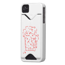 Japanese ASCII Art「beer」(red) Iphone 4 Id カバー