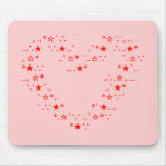 Japanese ASCII Art「heart」赤色 mousepads
