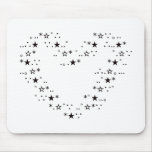 Japanese ASCII Art「heart」黒色 mousepads