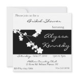 Japanese Black & White Bridal Shower Invite